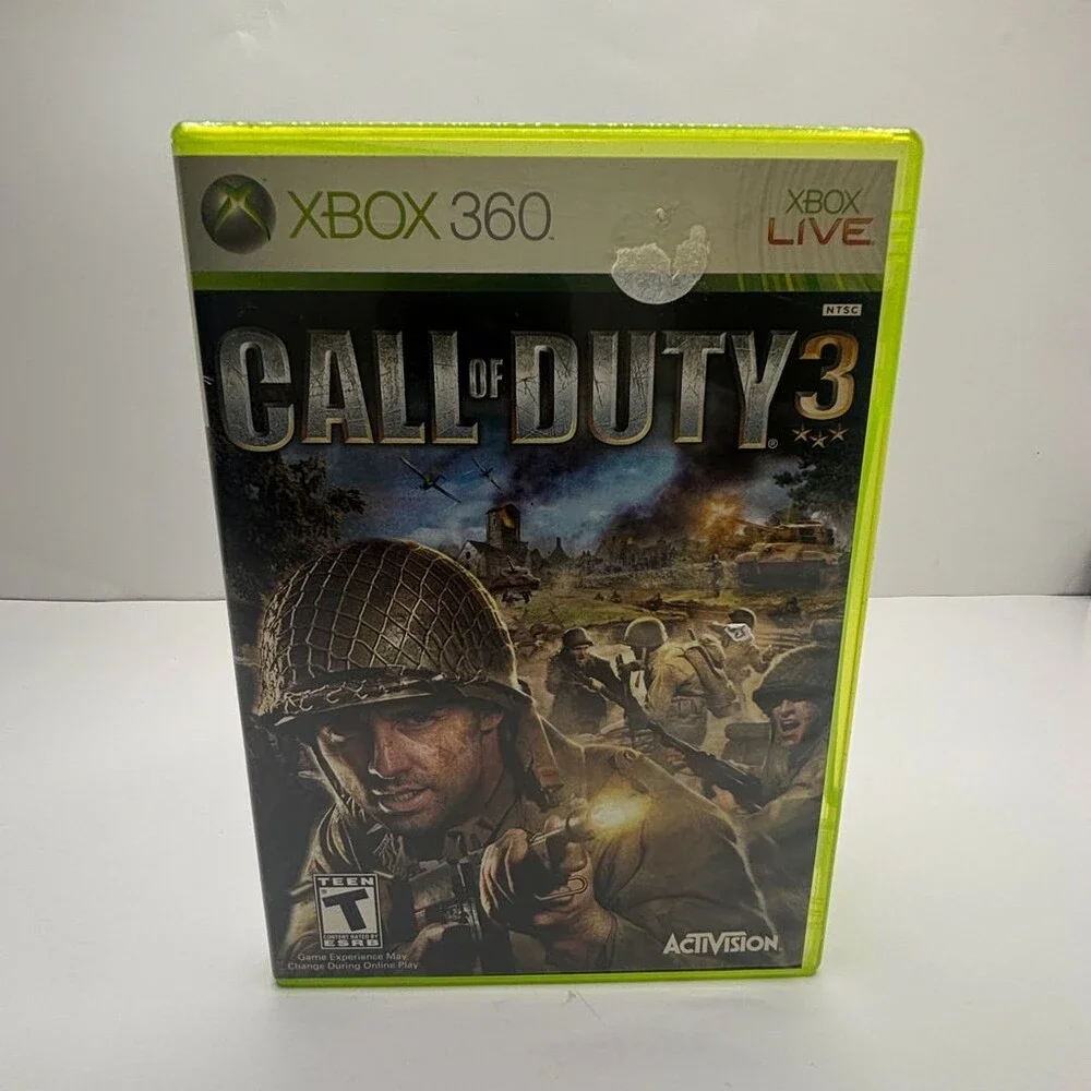 Call of Duty 3 X360 (Xbox 360, 2006) Activision WWII No Manual